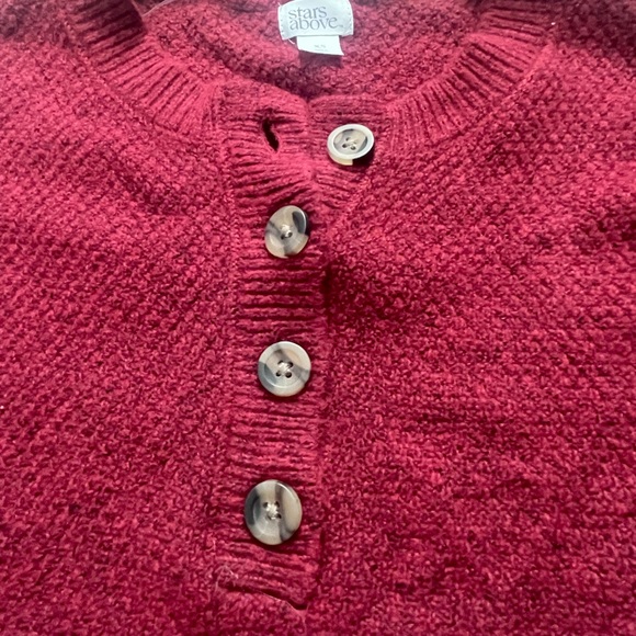 NWT Stars Above Women's Red Henley Top Sweater & Pants - XS - Picture 4 of 8